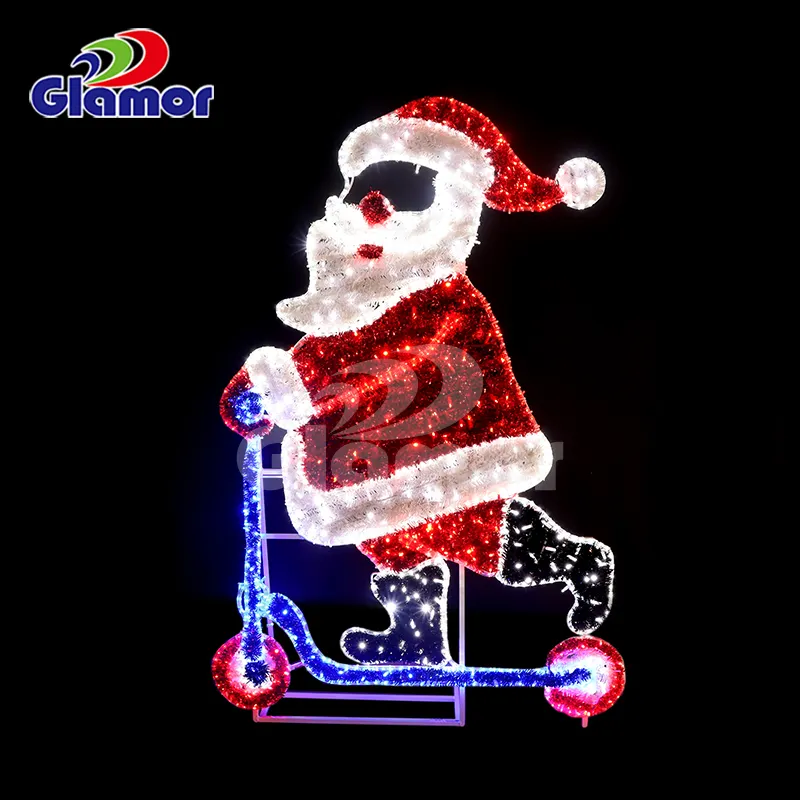 2024 gran oferta IP65 serie de fotos de Navidad al aire libre 2D Decoración LED Festival vacaciones motivo Luz