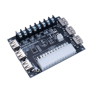 WAVGAT USB carga PC computadora de escritorio chasis fuente de alimentación ATX placa adaptadora Módulo de toma de corriente con función infrarroja IR