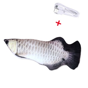 Mascota Gato Peces Juguete Regalos interactivos Pescado Gato Hierba gatera Juguetes Almohada de peluche Muñeca Simulación Pescado Jugando Gato eléctrico Juguete - Product Image 5
