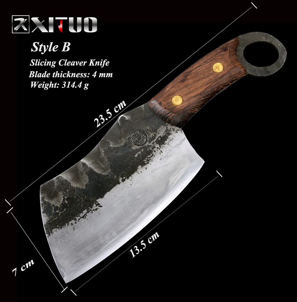 Couteau hachoir en acier à haute teneur en carbone 135MM SG99003