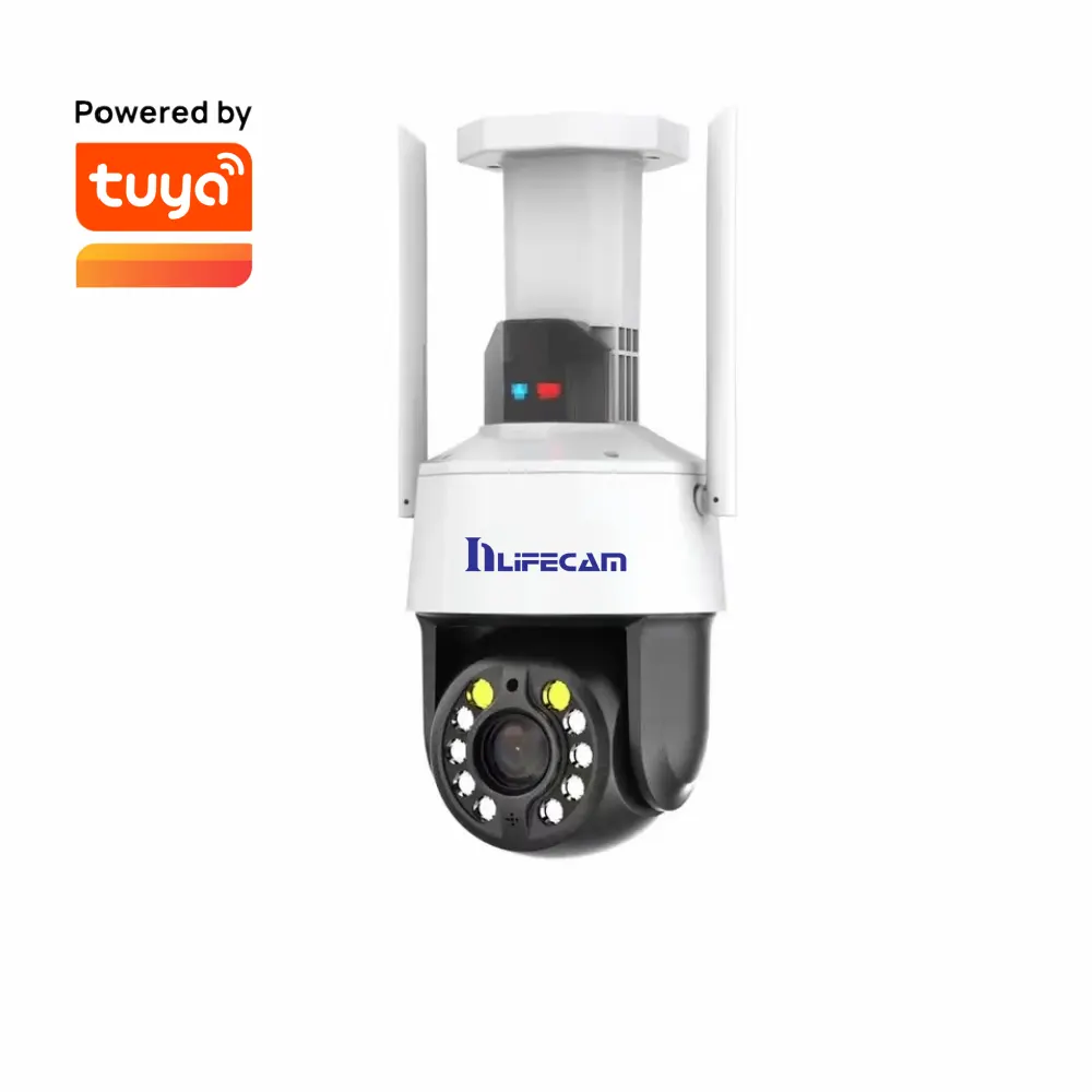 Tuya Smart Outdoor PTZ 5MP 20X Zoom ottico WiFi Smart Home telecamera di sicurezza AI rilevamento umano Auto Tracking bidirezionale Audio PTZ C