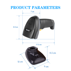 Sensor de imagen inalámbrico de 2,4G, escáner de código de barras, carga de larga distancia, código QR 1d 2d con base de carga, sensor automático, lectura de código QR - Product Image 5