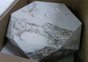 独特设计的石板茶几豪华菱形中心桌现代风格客厅家具多边形茶几