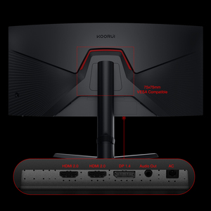 KOORUI de 34 pulgadas-Monitores LCD de suministro de fábrica para PC de juegos Monitores de escritorio de 165Hz - Product Image 6