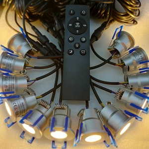 ชุดไฟ Led 12จุดพร้อมรีโมทหรี่แสงได้-CCT ชุด3W Dimbaar 12 Wifi App - Product Image 2