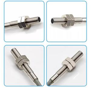 Sensor de proximidad inductivo sin contacto IP66 de forma cilíndrica de metal en miniatura serie FHc M6 con tipo roscado 0,8mm - Product Image 3