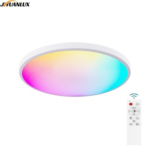 WIFI akıllı fikstür 24W RGBCW renkli yuvarlak dim ses uzaktan kumanda LED tavan ışık - Product Image 1
