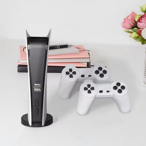ホットGS5TVゲームコンソール8ビットゲームボックス、200クラシックAV出力GS5レトロビデオミニゲームステーション、デュアルワイヤードコントローラー付き