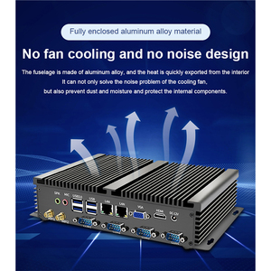 Custom Mini Industrial Control <strong>PC</strong> Fanless Mini Box <strong>PC</strong> with Intel Chipset Used Industrial Embedded Computer - Product Image 4