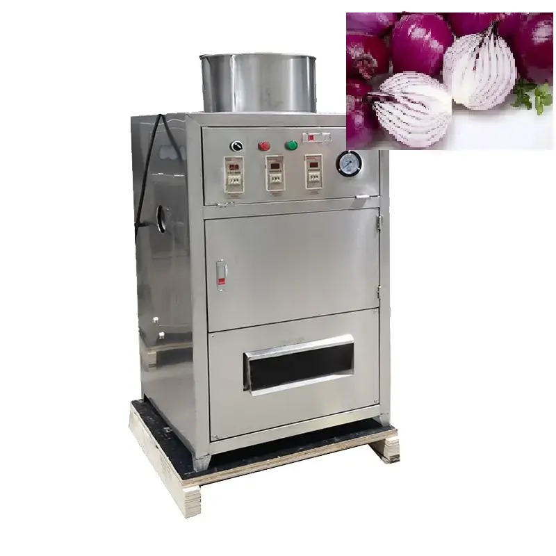 Pelador de cebolla comercial automático de 300- 500kg, máquina de procesamiento de cebolla, pelador de piel de cebolla, peladora de cebolla