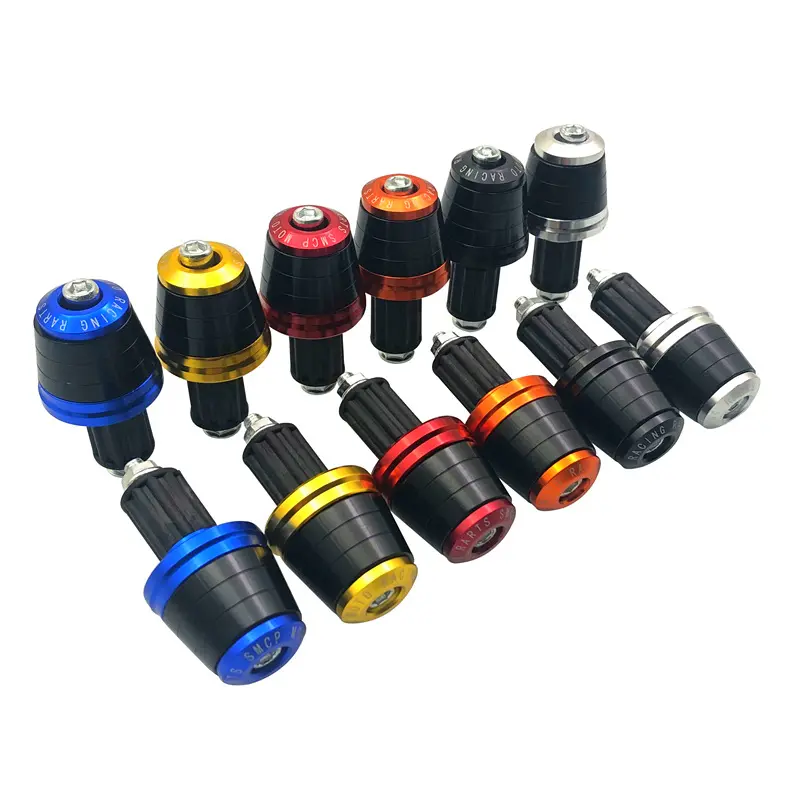 2 Pcs Motorcycle Handle Bar Ends Grips Metal Handlebar Counterweight Plug Slider Motor Bike Grips Dirt Bike Accessories