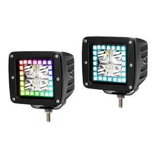 ทนทานแข็งแรง12V 3นิ้วไดรเวอร์ขนาดเล็ก RGB ไฟทำงาน Led Pod Projector ไฟ Led ทำงานสำหรับรถแทรกเตอร์และยานพาหนะ - Product Image 1