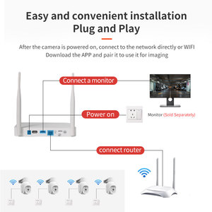 VESAFE-Sistema DE SEGURIDAD inalámbrico para el hogar, 4 canales, 3MP, visión nocturna, IP, Poe, NVR, cámara CCTV, nube, tarjeta SD, Kit de vigilancia para el hogar al aire libre - Product Image 2
