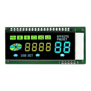 Vendita del produttore su misura codice segmento COB schermo di visualizzazione LCD e modulo con interfaccia HT1621 IC SPI per controller audio - Product Image 1