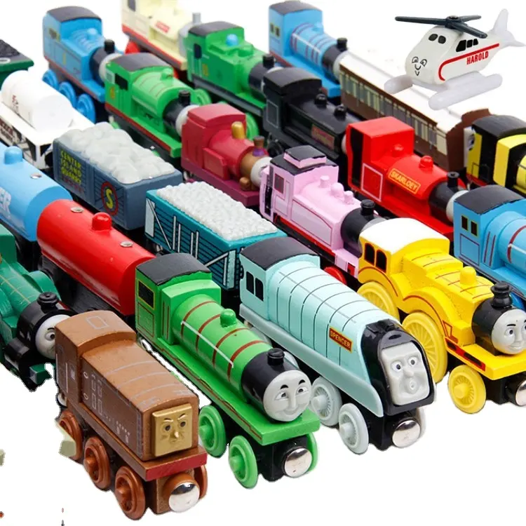 モンタギュー子供教育ソリ木製トーマス電車車機関車磁気セットおもちゃ
