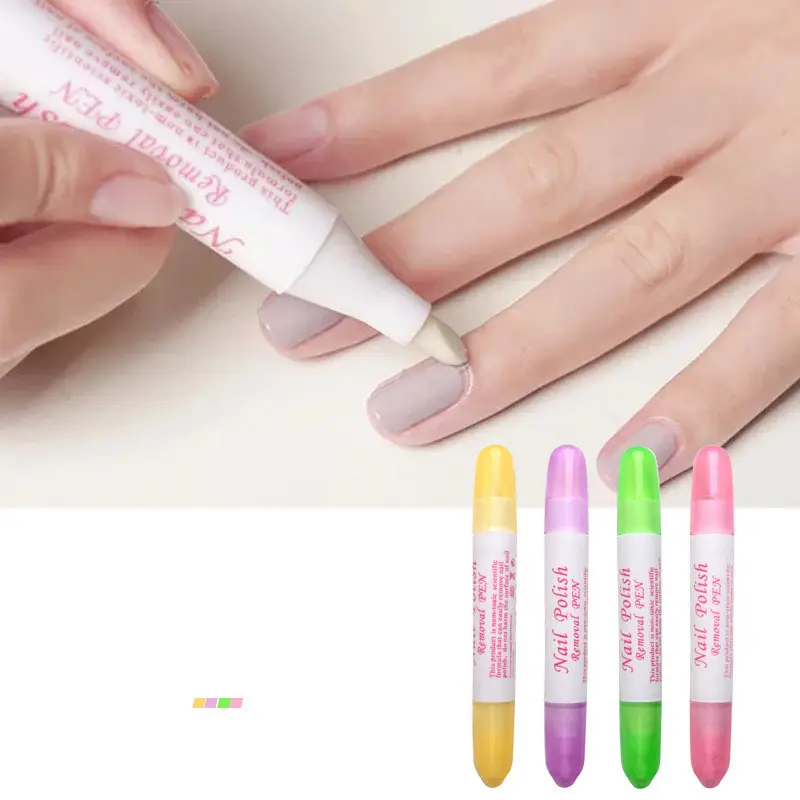 Caneta corretora de unha para manicure, corretor de esmalte em gel para remoção de unhas artísticas