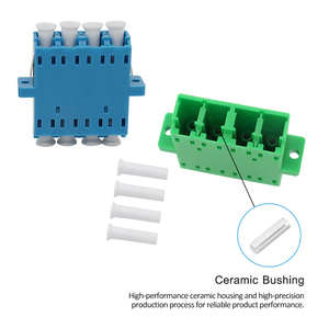 4-Port LC <strong>APC</strong>/UPC Quad Fiber Optic Adapter with Flan LC Four-Mode Optical Fiber Network-Compatible SDK - Product Image 5