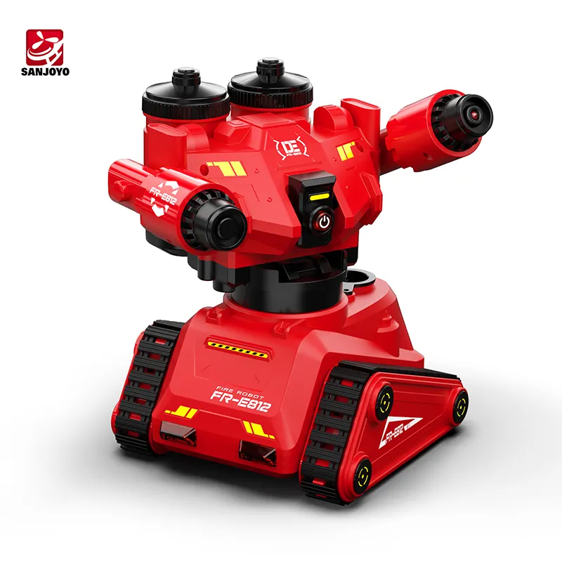 2021 novo robô controle remoto inteligente de bombeiros, carro de brinquedo com controle remoto por app, rc, pulverizador de água, E812-003