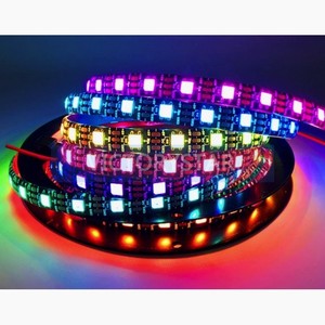 5V RGB <strong>LED</strong> strip suitable for <strong>Arduino</strong> UNO programmable iridescent 12meter flowing light maHow many light beads does one have 60