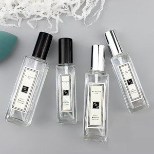 Ücretsiz örnek toptan Mini flakon örnek 5/10/20/30/50/100ml temizle kare cam sis sprey boş parfüm şişesi Atomizer ile - Product Image 2