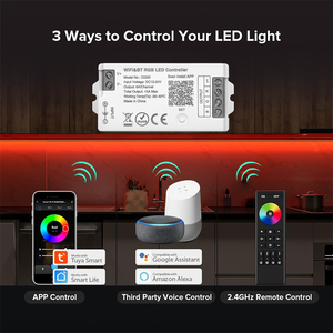 Tira de LED Rgb Controlador Tuya WIFI para tiras de LED PWM, compatible con control de voz Alex Asistente de Google - Product Image 2