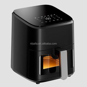 Aifa ventana de vidrio 4L 4,5 litros Capacidad Horno eléctrico Freidora de aire de estilo moderno con control digital Diseño de plástico cuadrado - Product Image 1