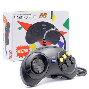 SEGAs sürücü 6 düğmeler Gamepad için 16 Retro Retro 9 Pin klasik oyun denetleyicisi - Product Image 6