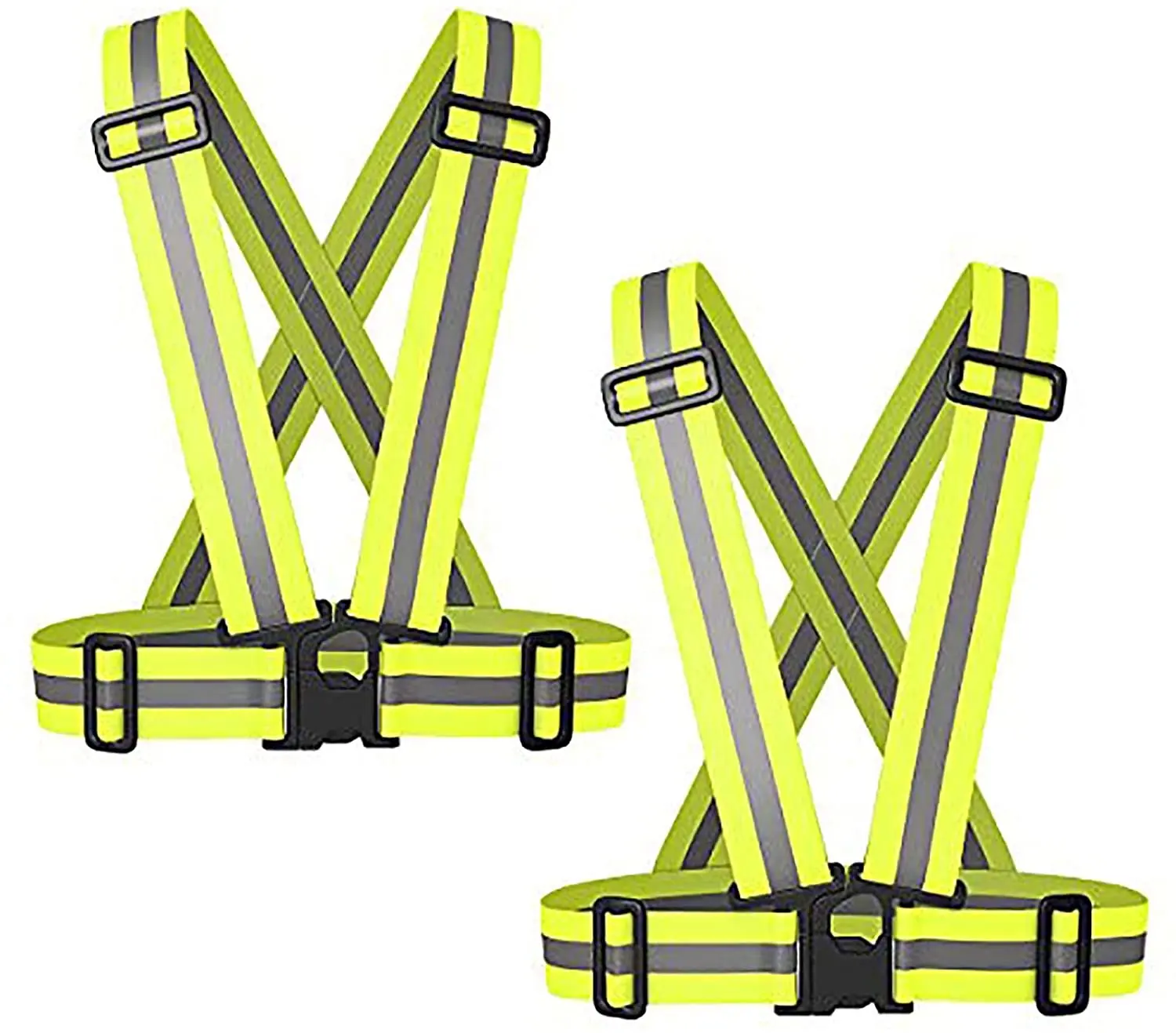 adjustable bicycle elastic safety reflective vest Reflective Tape Full Body Safety Harness