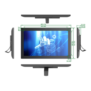 15,6 дюймов настольный дисплей Digital Signage AUO ЖК сенсорный экран 1920*1080 VGA HD Смарт-монитор интерактивная панель TFT монитор - Product Image 2