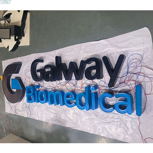 Large Outdoor Wall Sign Board Electronic <strong>LED</strong> Frontlit Storefront Decoration for Building Light Letters Signboard - Product Image 6