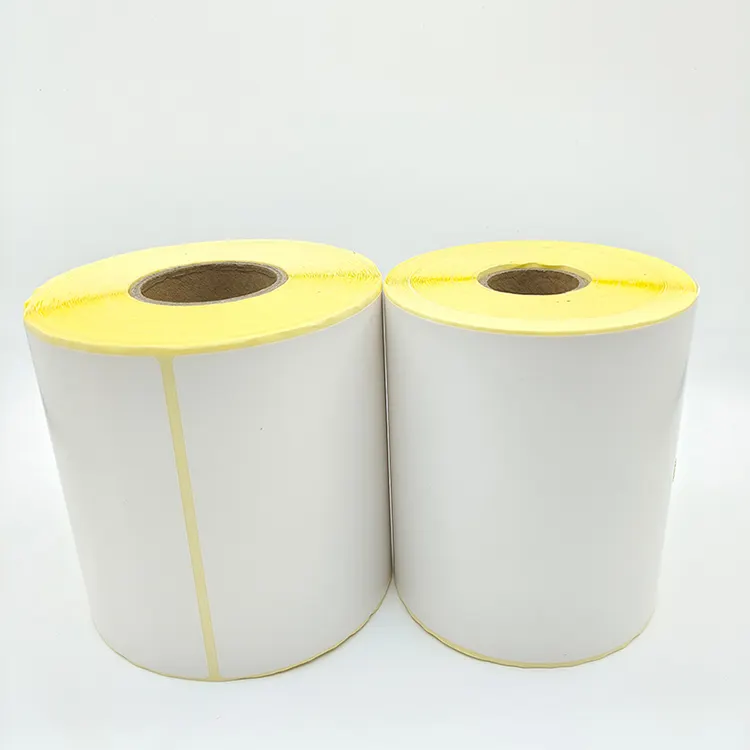 Rolo De Papel Térmico De Etiqueta Em Branco 50 Rolls Etiqueta Auto-Adesiva De Papel Pequeno