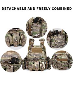 Jsh trọng lượng mới 1000D Polyester 6094 chiến thuật vest Tấm bảo vệ tàu sân bay colete tatico thiết bị quốc phòng cá nhân - Product Image 5