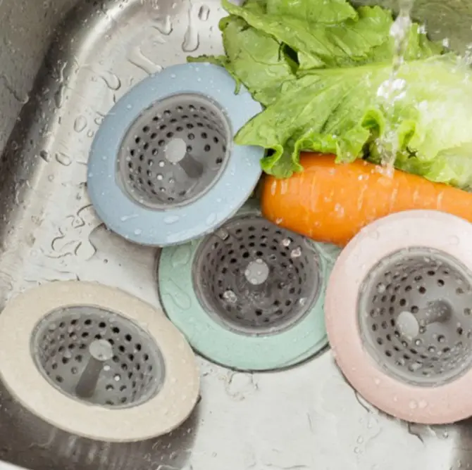 Filtro da cucina in gomma multicolore lavare piatti strumento pieghevole ristorante silicone scolapasta