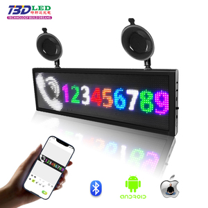 หน้าจอสัมผัสแบบอัจฉริยะ LED บางสำหรับรถยนต์หน้าจอแสดงผลโฆษณารถแท็กซี่หน้าต่างด้านหลังแบบสมาร์ทป้ายไฟ LED แบบแข็งปรับแต่งข้อความได้ - Product Image 5