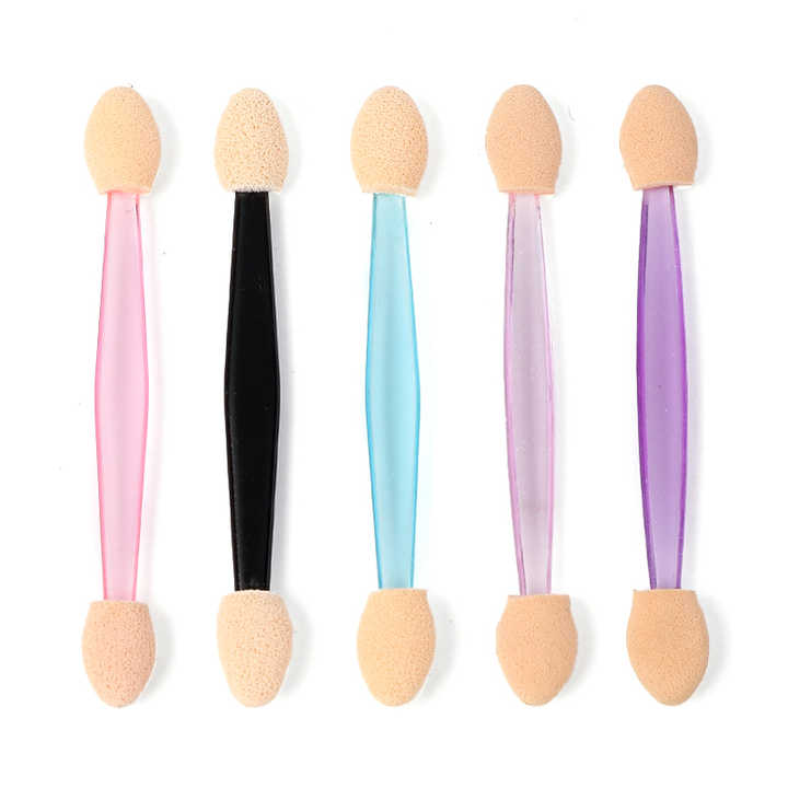 Wholesale Mini Double-Headed Disposable Sponge Eye Shadow Applicator 50pcs/Box Beauty Makeup Cleanin