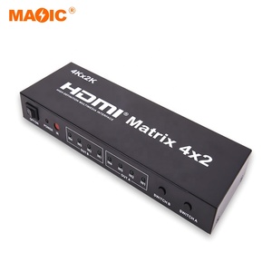 2,0 V HDMI Matrix 4x2 Video Switcher 5.1 Audio-Unterstützung HD HDMI Matrix Splitter Switch 4K 30Hz 60Hz