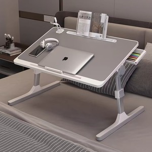 Portable MDF Foldable Height Adjustable <strong>Lap</strong> Desk Convertible Revolving Small <strong>Computer</strong> <strong>Table</strong> <strong>for</strong> Laptop Tilting Bed Lazy <strong>Computer</strong> - Product Image 1