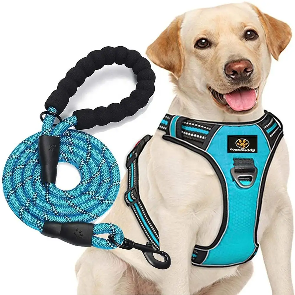 Cocobuddy เสื้อกั๊กสุนัขเดินได้ง่ายกันน้ำสะท้อนแสงปรับได้โลโก้ออกแบบได้หรูหราไม่ดึงสายรัดสุนัขสัตว์เลี้ยง
