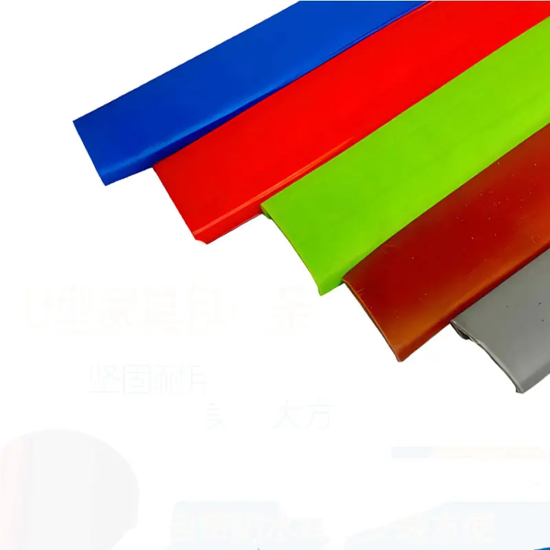 Ventes directes d'usine d'achat de produits en caoutchouc fabriqués à partir de divers matériaux bandes de caoutchouc en forme de U colorées