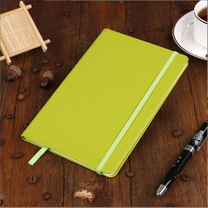 Venta al por mayor personalizado A5 con correa elástica Pu diario cuaderno impreso marca Logo diario Bloc cuaderno de notas de cuero PU - Product Image 2