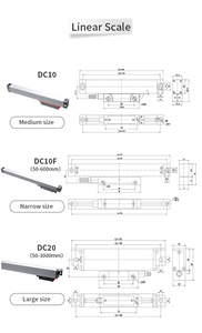 Digital anzeige 2-Achsen-/3-Achsen-Dro mit optischem Linearglas-Encoder-Lineal zum Fräsen von Drehmaschinen - Product Image 4