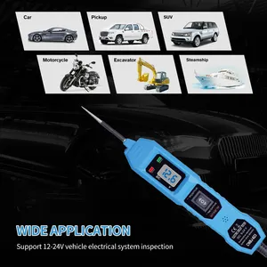 Probador de circuito, probador de circuito eléctrico automotriz con luz LED de pantalla de voltaje, Kit de sonda de circuito de alimentación de coche para 3,5-36V CC - Product Image 6