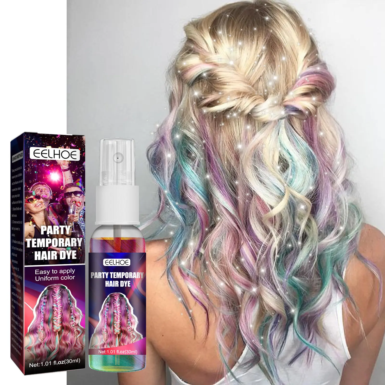 Rofessional-spray de color para el cabello, pulverizador de color para el cabello
