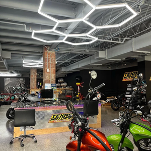 Vendita calda corpo in alluminio 5 esadecimale luce LED per autosalone Garage officina Auto per uso ufficio & dettagli