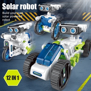 Zhorya 12 in1科学実験ソーラーロボットおもちゃDiyビルディングパワードラーニングツール子供用教育ロボット - Product Image 5