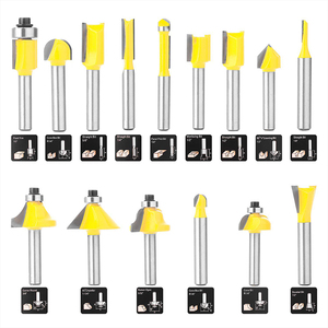 15pcs/set Woodworking Milling Cutters 1/2&quot; 1/4'' 8mm Shank Carbide Router Bit for Wood Cutter <strong>Engraving</strong> <strong>Cutting</strong> <strong>Tools</strong> - Product Image 5