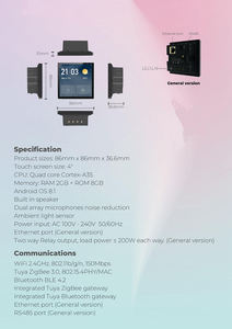 Mvava Smart <strong>Home</strong> Products and Accessories <strong>Home</strong> Complete Automation Control System Multi-functional Control Panel