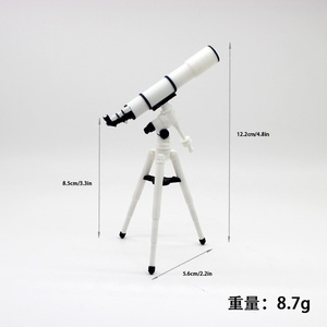Mô hình Kính thiên văn thu nhỏ trang trí bàn kính thiên văn quy mô 1:12 Dollhouse Mini - Product Image 5