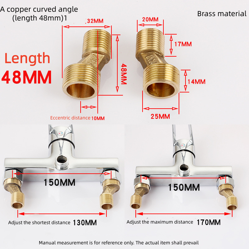 A copper curved angle (length 48mm)1