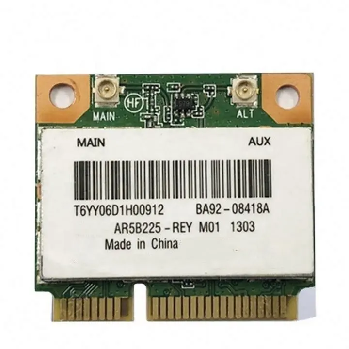 AR5B225 WIFI kablosuz Ble BT 4.0 yarım MINI PCI-E kart dizüstü ağ adaptörü